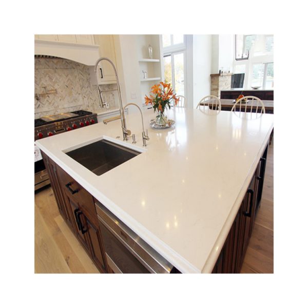 Factory Direct Sale Special Design White Quartz Countertop-1