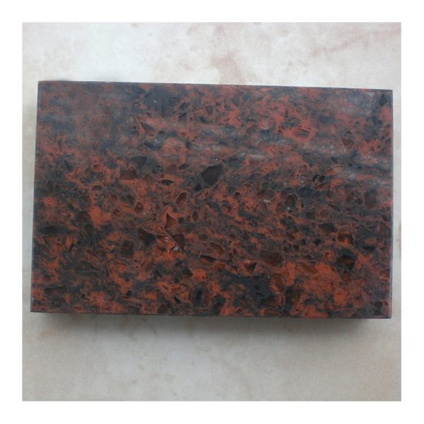 Indoor Decoration artificial Red Granite Quartz Stone-1