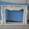 white Marble Fireplace-2